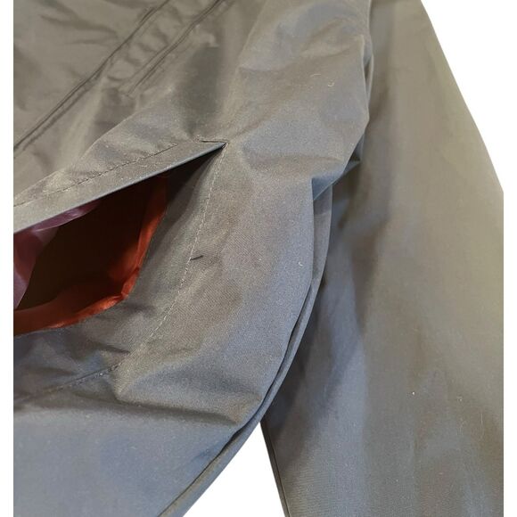 U.S. Polo Assn Navy Jacket Men’s L Preppy Windbreaker Burgundy Lining Pocket - Picture 12 of 16